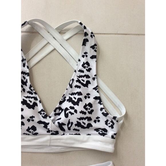 Beachsissi Swimwear Bikini Set Multicolor Print High Waist Swimsuit - Picture 3 of 8